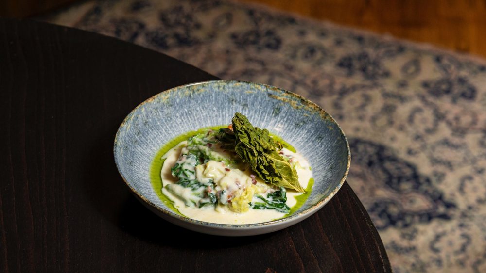 Mascarponés kelkáposzta pancettával