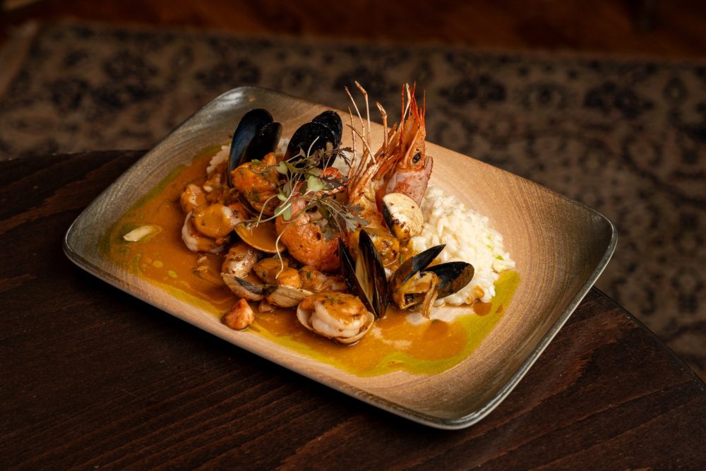 Tengergyümölcsei rizottó